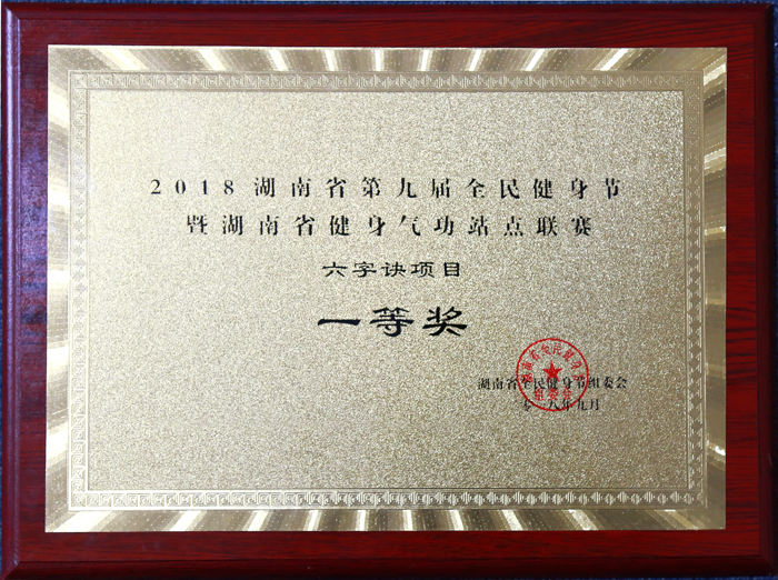 湖南省第九届全民健身节一等奖